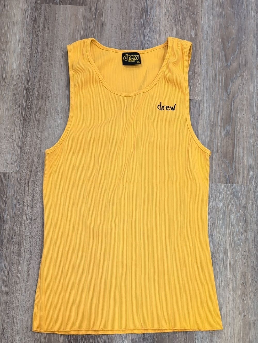 Drew House Rib Tank- Golden Yellow Sz XL